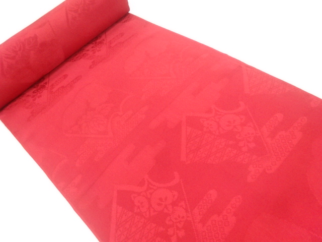 JAPANESE KIMONO / ANTIQUE ARAIHARI FOR HAORI / SILK / WOVEN PAULOWNIA